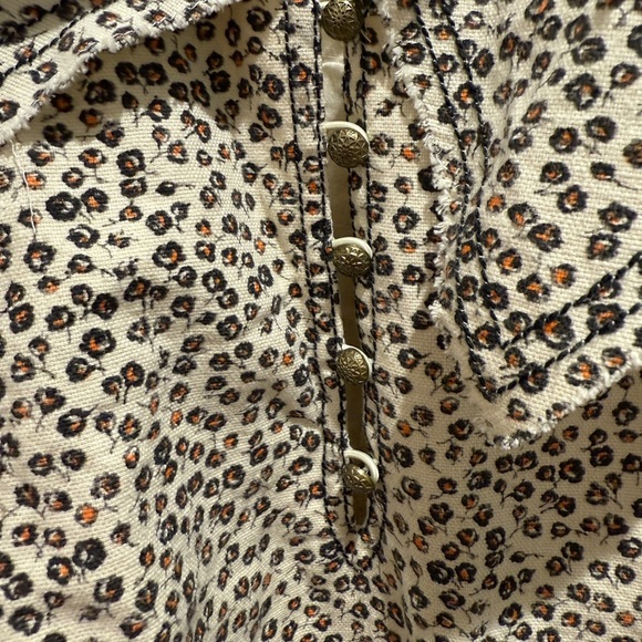 NWT Anthropologie Pilcro XL V-Neck Ruffle Mini Dress with Pockets - Picture 4 of 11